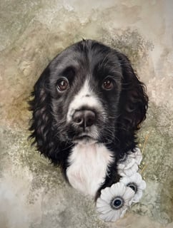 Orca - Cocker Spaniel Portrait That Dog Artist