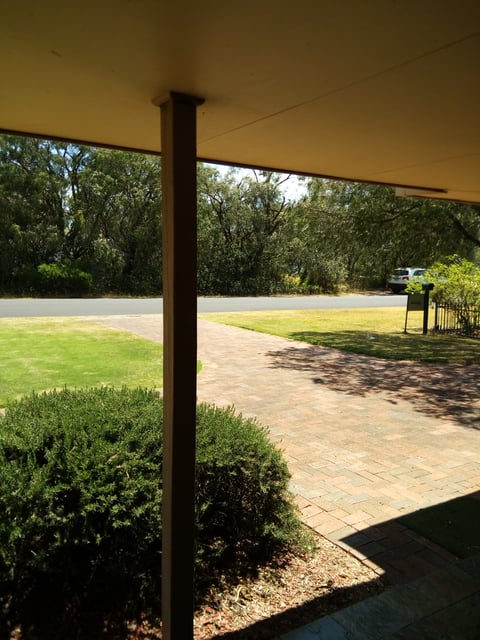 front porch view to the beach