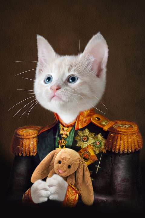 The Admiral Custom Pet Portrait - NextGenPaws