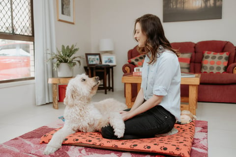 Founder Dr Jackie with patient. 