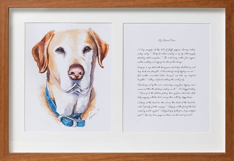 Customised pet memorial