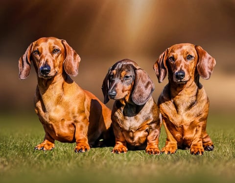 Langtally dachshunds