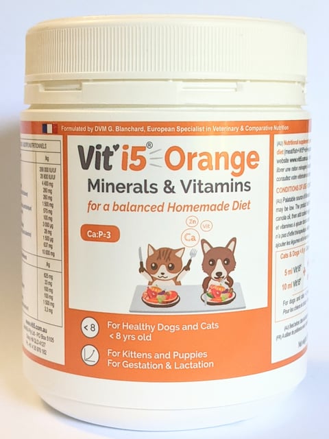 Vit'i5 Orange for homemade diet for dogs and cats