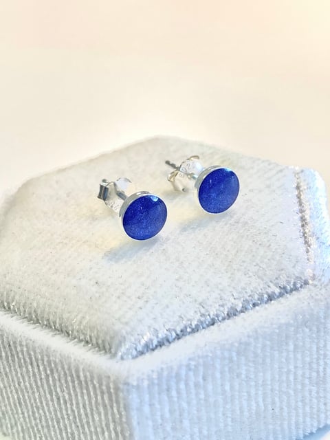 Circle earrings - Ashes, hair, fur or fabric